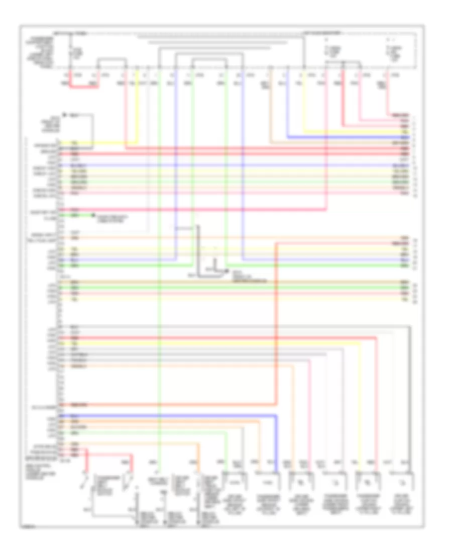 Supplemental Restraints Wiring Diagram, USA (1 of 2) for Hyundai Elantra SE 2008