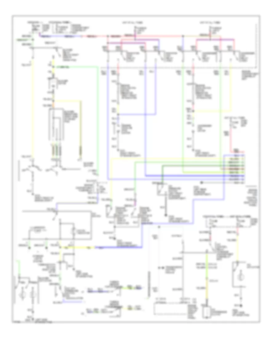 Air Conditioning Wiring Diagrams for Hyundai Sonata GL 1996