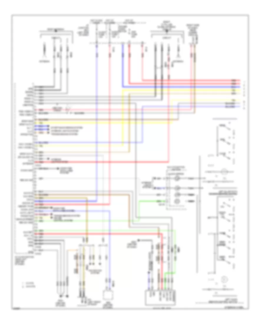 Radio Wiring Diagram Except Hybrid with Navigation  with JBL Amplifier 1 of 2 for Hyundai Sonata SE 2013