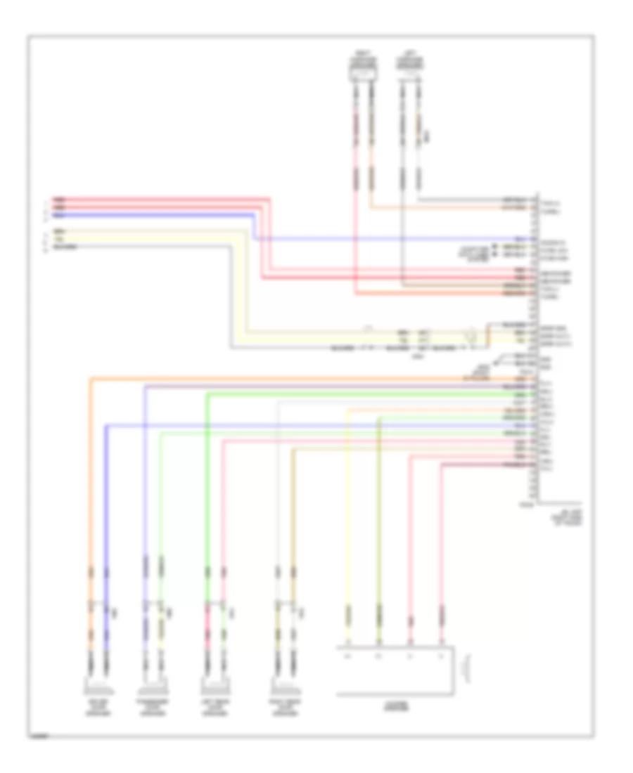 Radio Wiring Diagram, Except Hybrid without Navigation  with JBL Amplifier (2 of 2) for Hyundai Sonata SE 2013