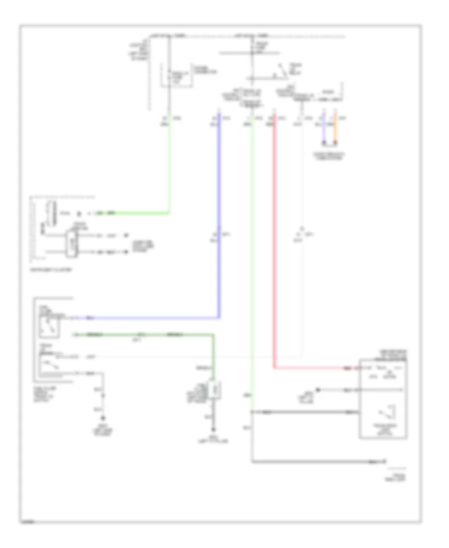 Trunk  Fuel Door Release Wiring Diagram Hybrid for Hyundai Sonata SE 2013