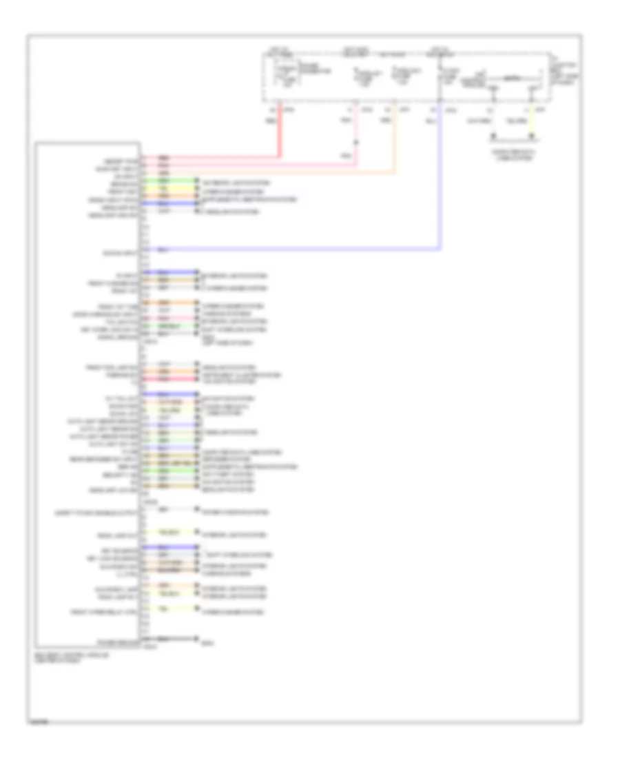 Body Control Module Wiring Diagram Except Hybrid for Hyundai Sonata SE 2013