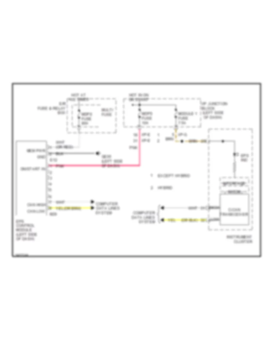 Electronic Power Steering Wiring Diagram for Hyundai Sonata SE 2013