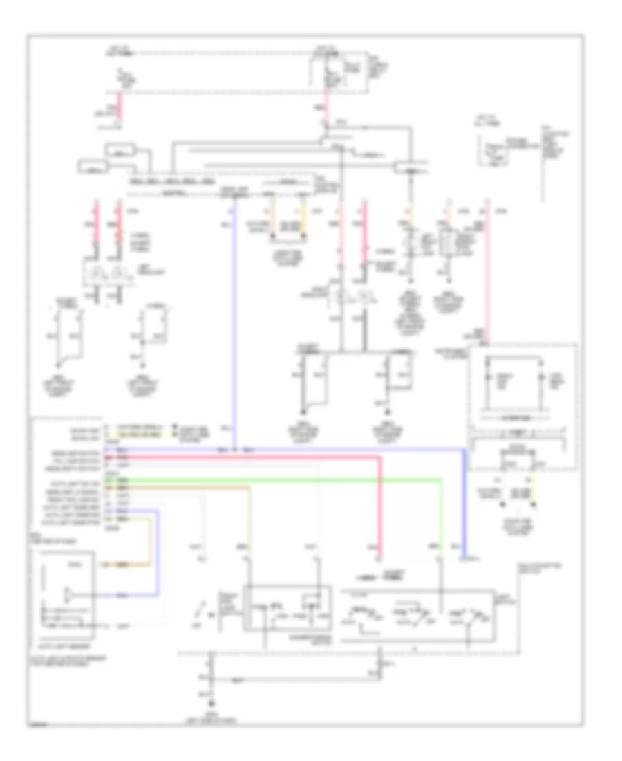 Autolamps Wiring Diagram for Hyundai Sonata SE 2013