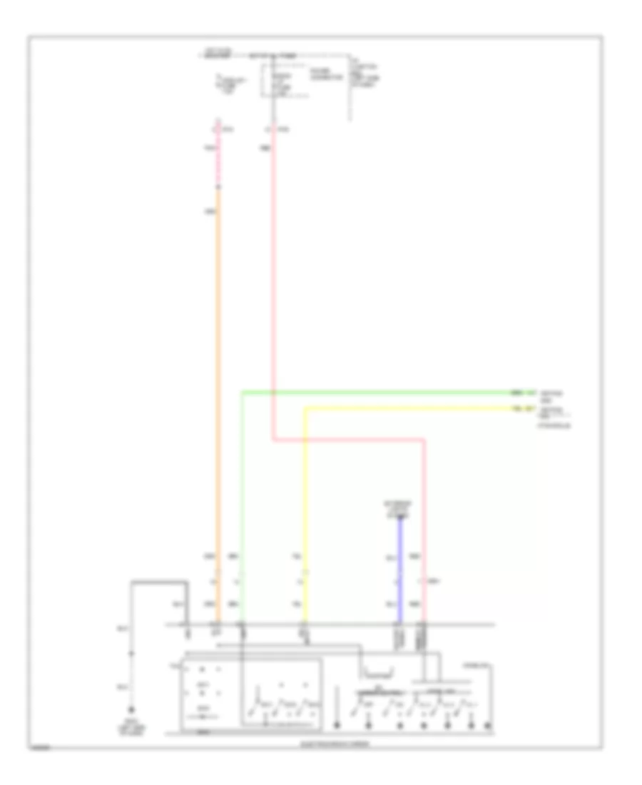 Electrochromic Mirror Wiring Diagram, Except Hybrid with TMU  Home Link for Hyundai Sonata SE 2013