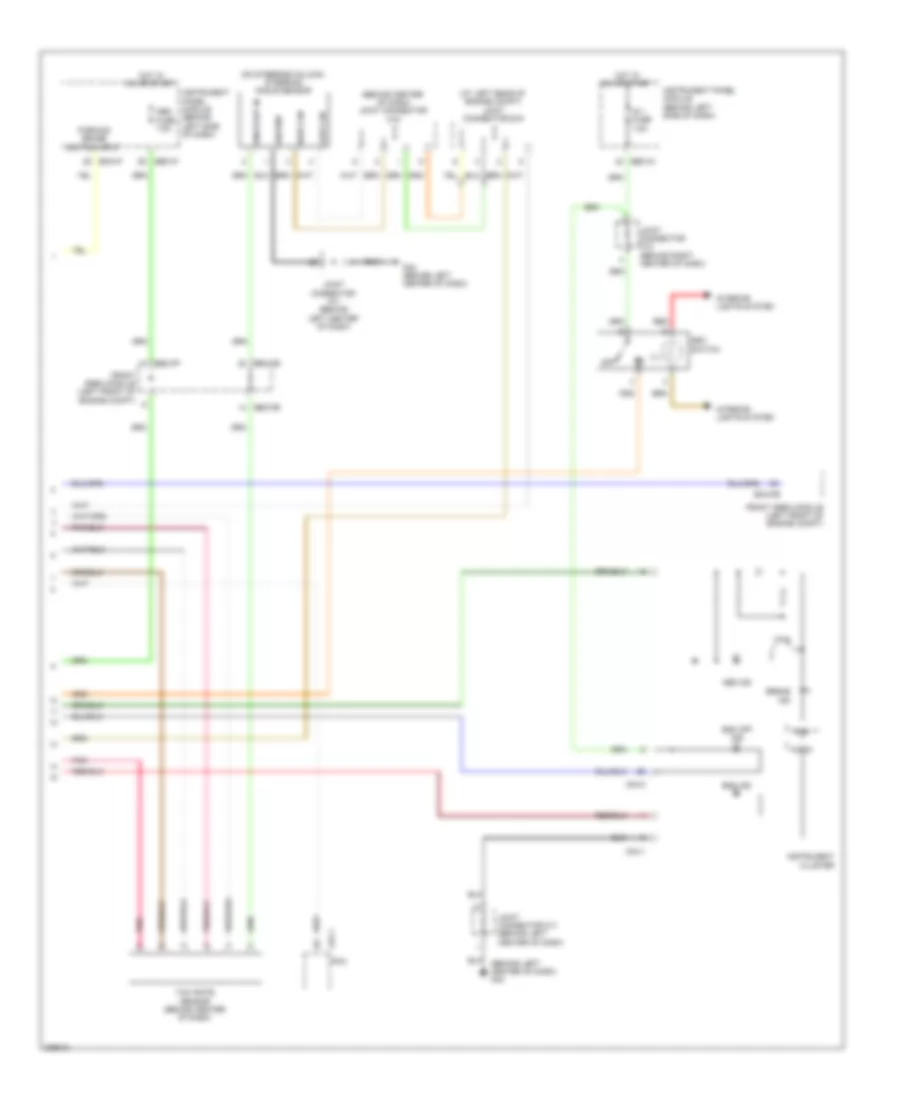 Anti lock Brakes Wiring Diagram with ESC 2 of 2 for Hyundai Entourage GLS 2008