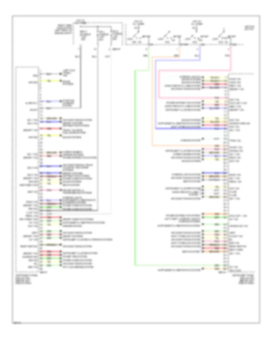 Instrument Panel Module Wiring Diagram 1 of 2 for Hyundai Entourage GLS 2008