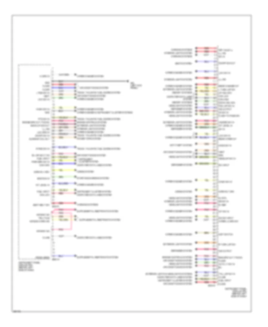 Instrument Panel Module Wiring Diagram 2 of 2 for Hyundai Entourage GLS 2008