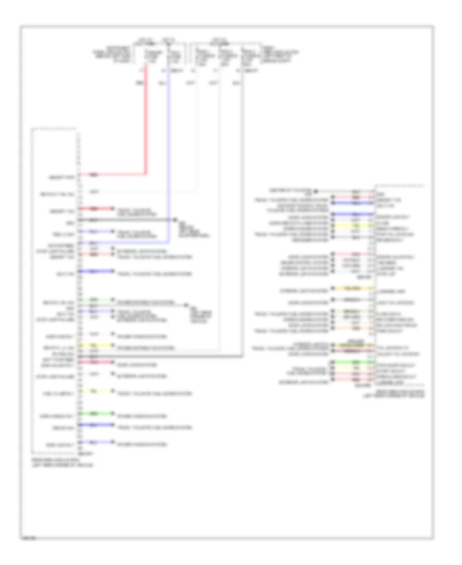 Rear Area Module Wiring Diagram 1 of 2 for Hyundai Entourage GLS 2008