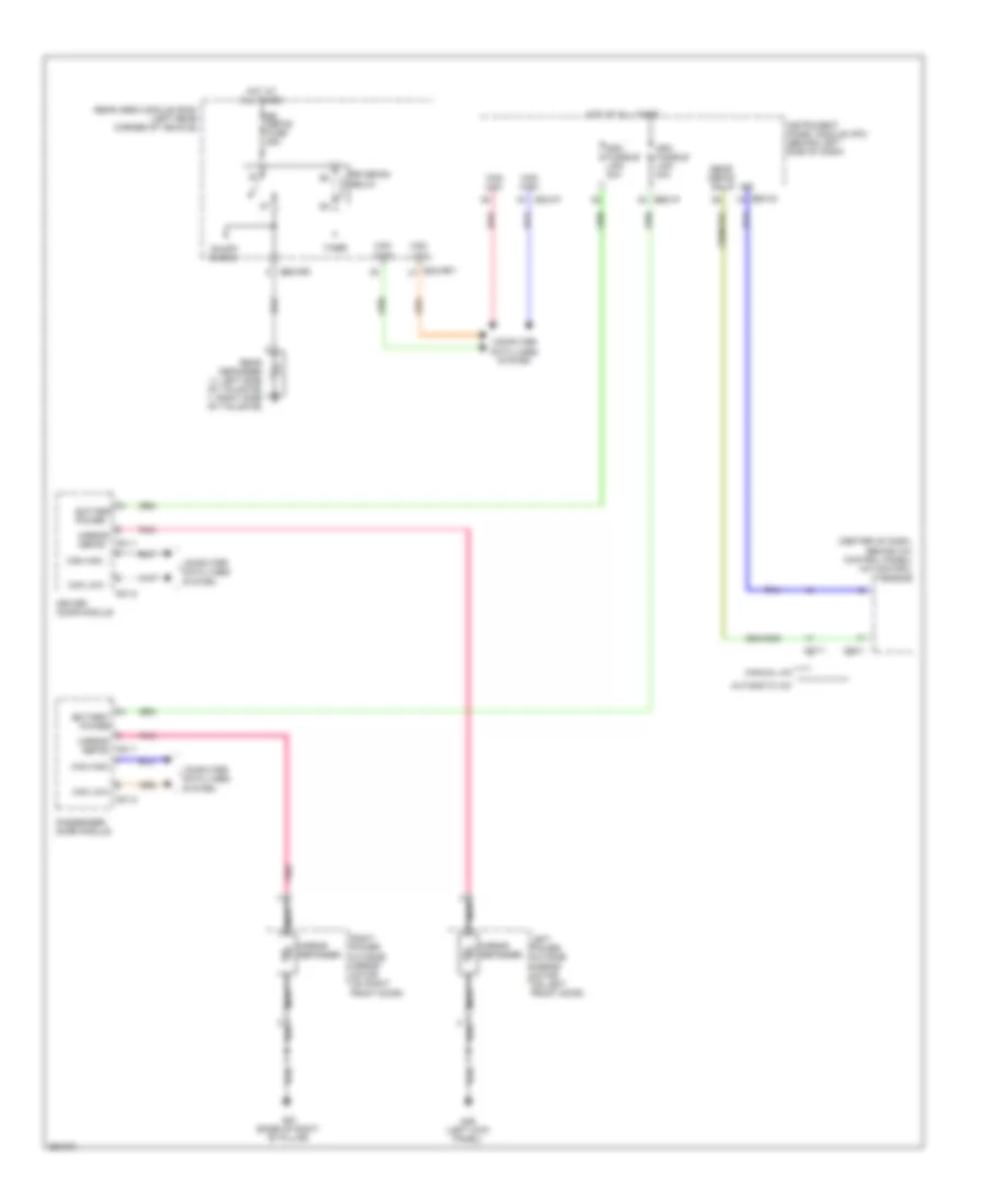 Rear Defogger  Heated Mirrors Wiring Diagram for Hyundai Entourage GLS 2008