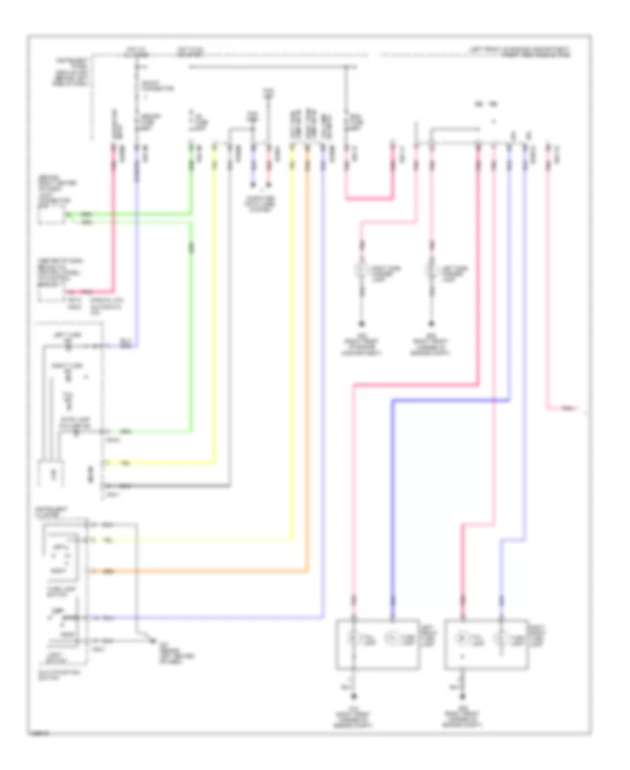 Exterior Lamps Wiring Diagram 1 of 2 for Hyundai Entourage GLS 2008