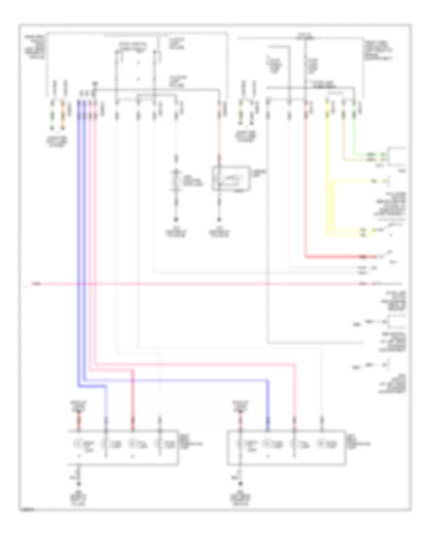 Exterior Lamps Wiring Diagram 2 of 2 for Hyundai Entourage GLS 2008