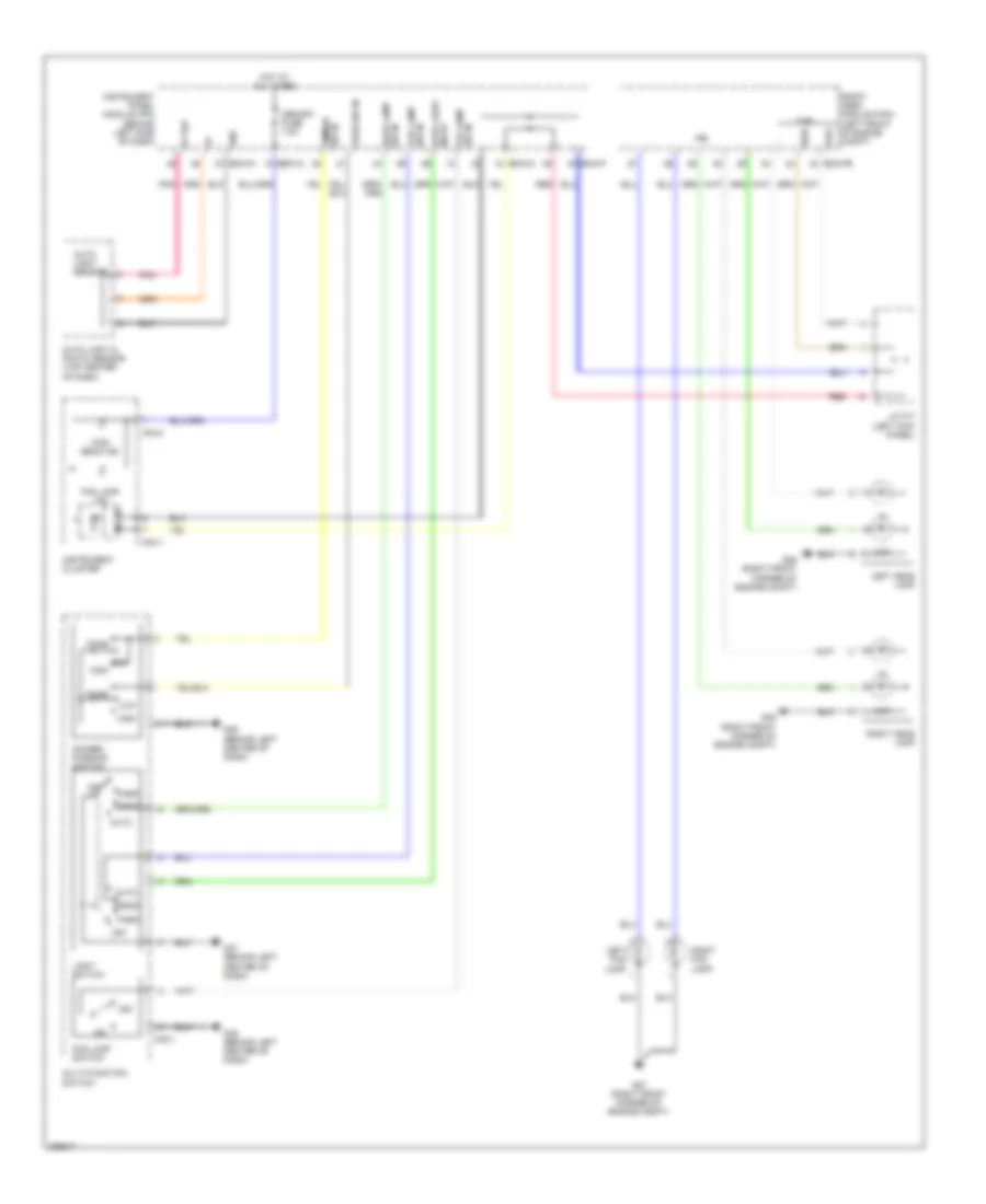 Headlights Wiring Diagram for Hyundai Entourage GLS 2008