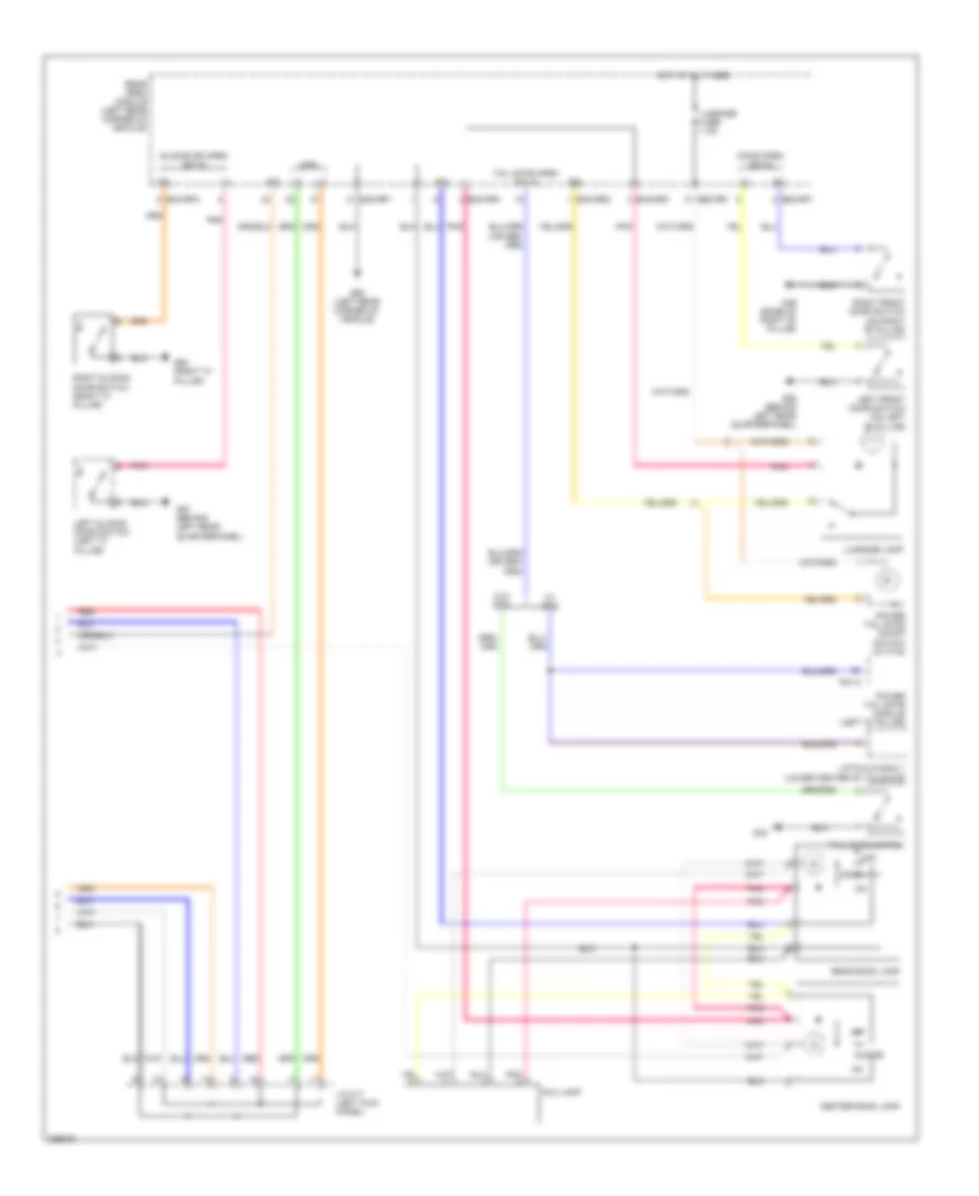 Courtesy Lamps Wiring Diagram 2 of 2 for Hyundai Entourage GLS 2008