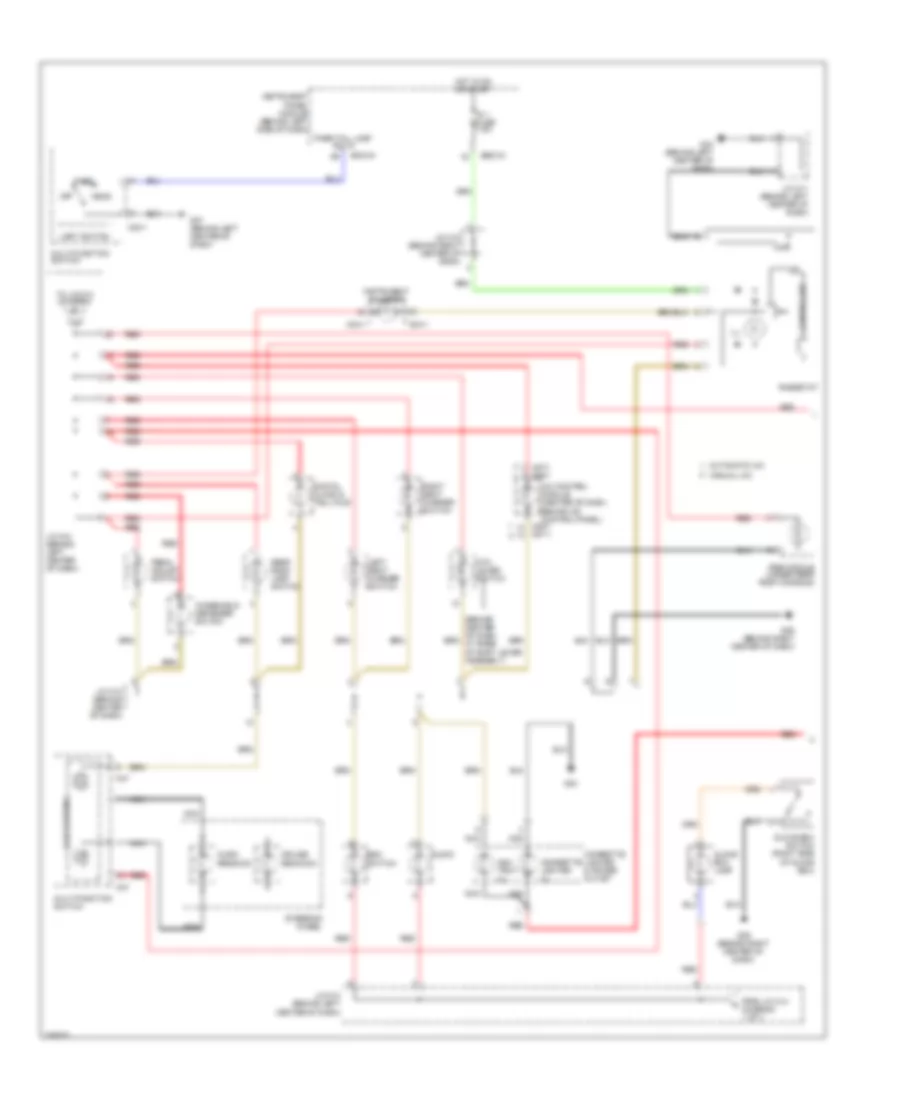 Instrument Illumination Wiring Diagram 1 of 2 for Hyundai Entourage GLS 2008