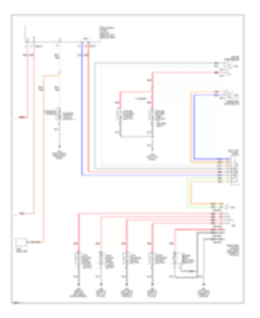 Instrument Illumination Wiring Diagram 2 of 2 for Hyundai Entourage GLS 2008