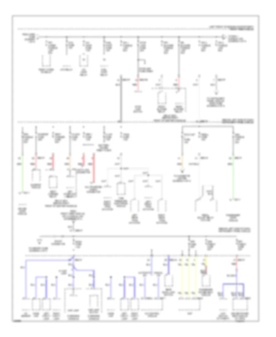 Power Distribution Wiring Diagram 2 of 4 for Hyundai Entourage GLS 2008