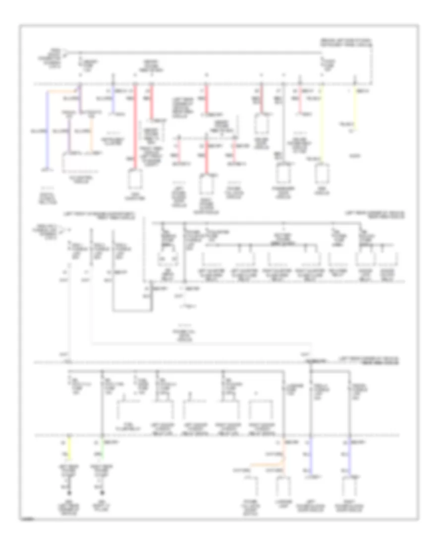 Power Distribution Wiring Diagram 3 of 4 for Hyundai Entourage GLS 2008