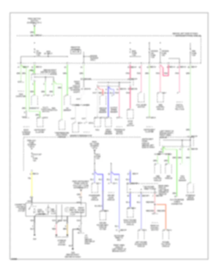 Power Distribution Wiring Diagram 4 of 4 for Hyundai Entourage GLS 2008