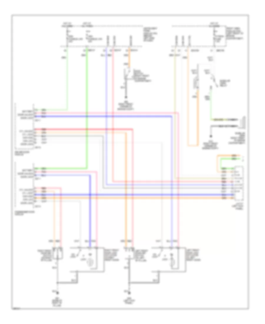 Power Door Locks Wiring Diagram 1 of 2 for Hyundai Entourage GLS 2008