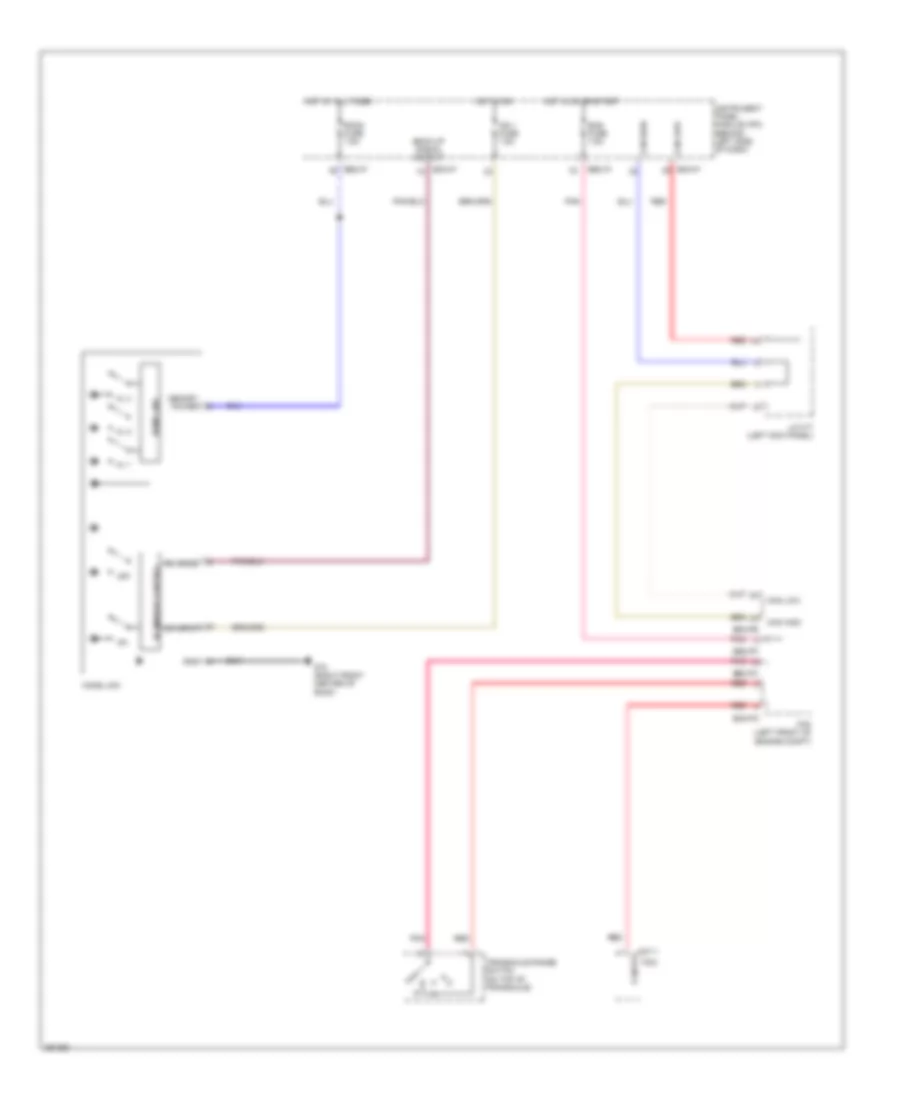 Electrochromic Mirror Wiring Diagram with Home Link for Hyundai Entourage GLS 2008