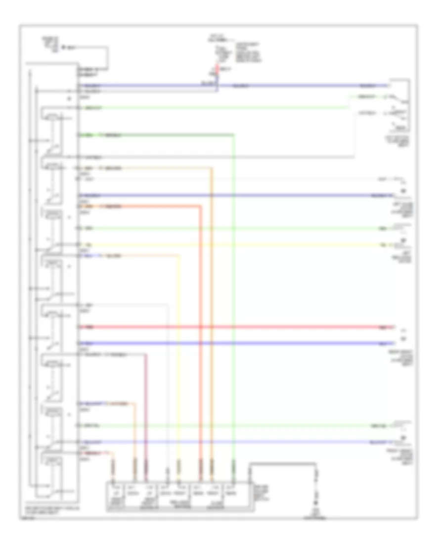 Driver Seat Wiring Diagram for Hyundai Entourage GLS 2008