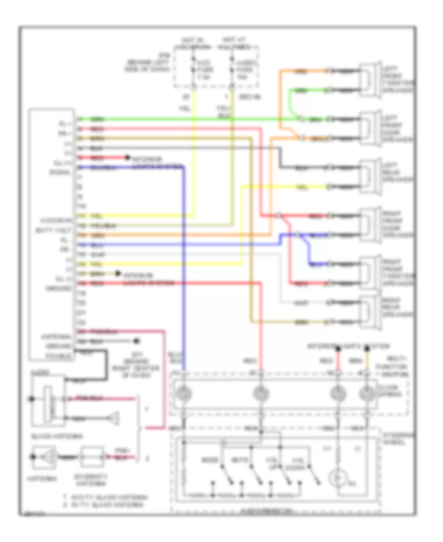 Base Radio Wiring Diagram for Hyundai Entourage GLS 2008