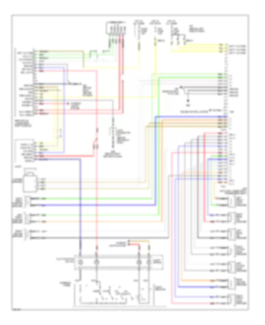 Radio Wiring Diagram with Rear Seat Entertainment for Hyundai Entourage GLS 2008