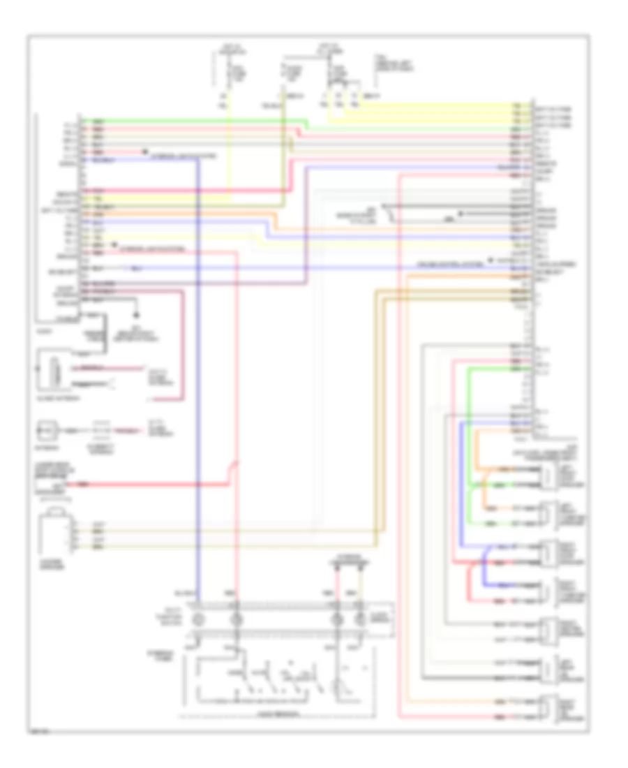 Radio Wiring Diagram without Rear Seat Entertainment for Hyundai Entourage GLS 2008