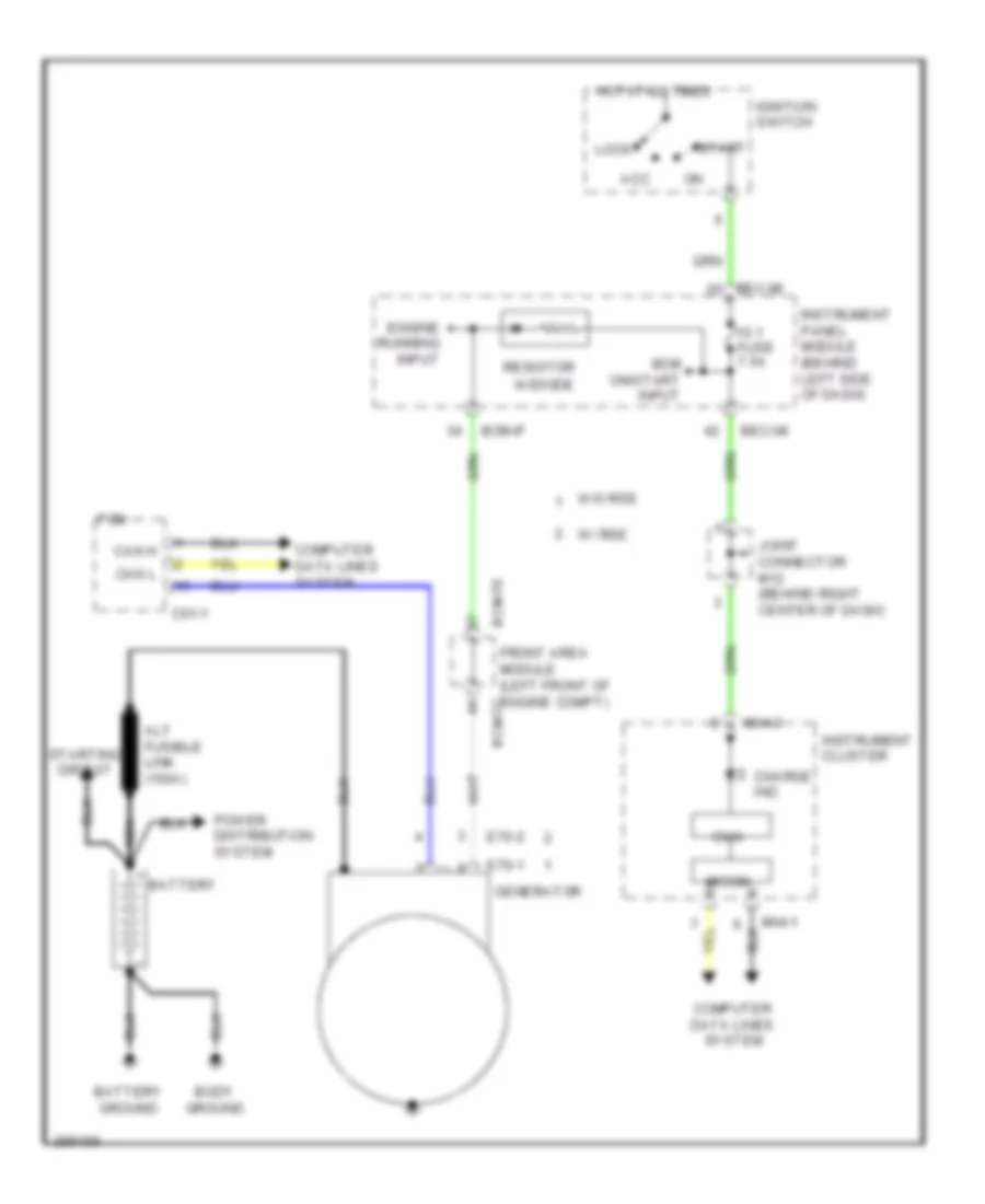 Charging Wiring Diagram for Hyundai Entourage GLS 2008