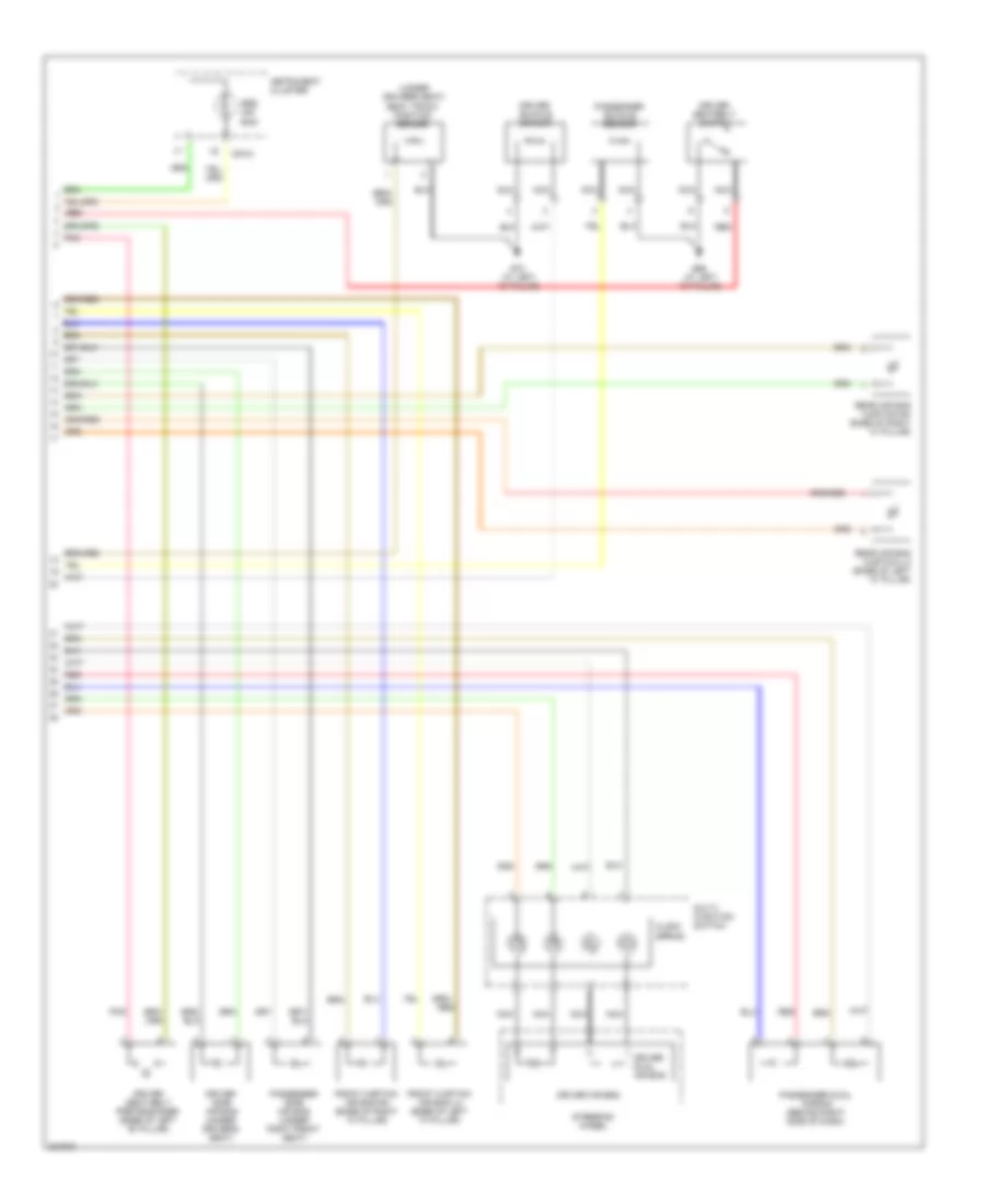 Supplemental Restraints Wiring Diagram 2 of 2 for Hyundai Entourage GLS 2008