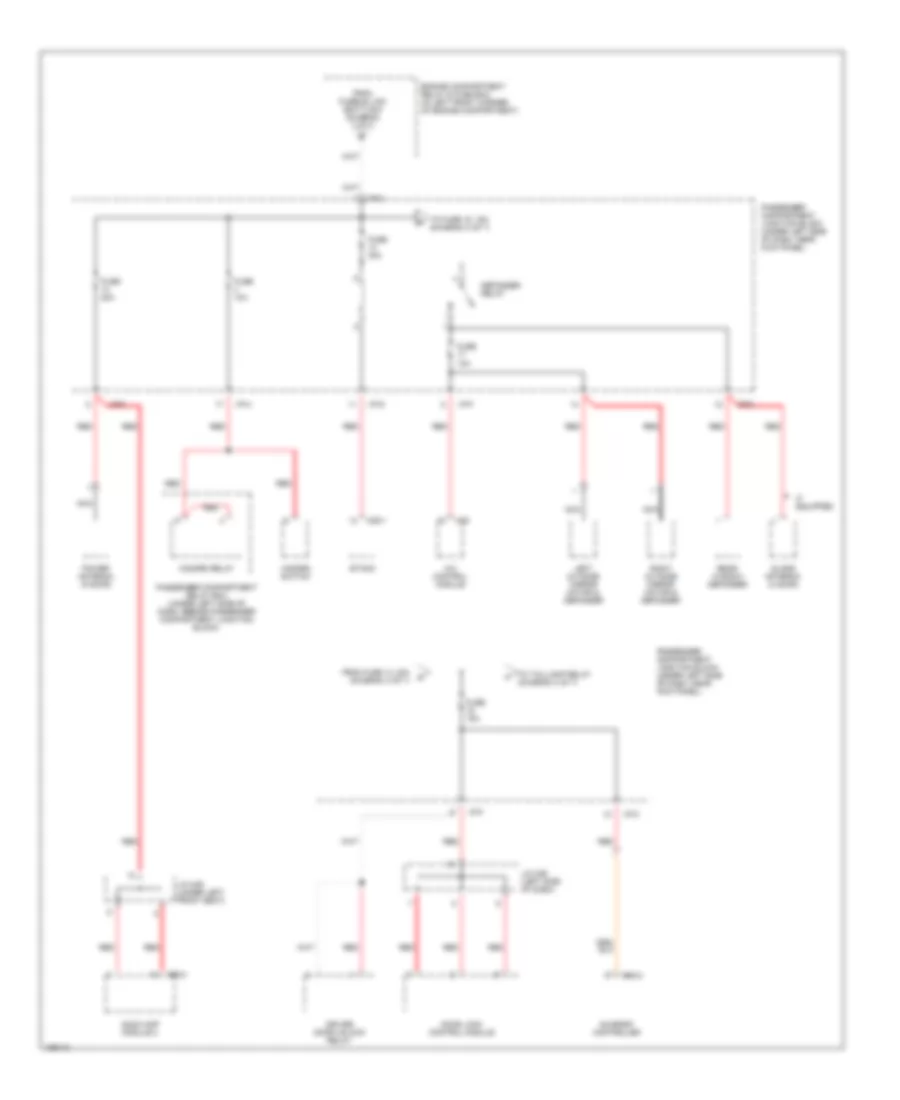 Power Distribution Wiring Diagram 3 of 7 for Hyundai Elantra GLS 2004