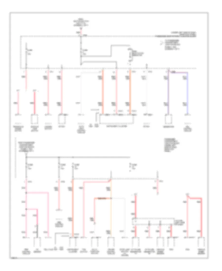 Power Distribution Wiring Diagram 7 of 7 for Hyundai Elantra GLS 2004