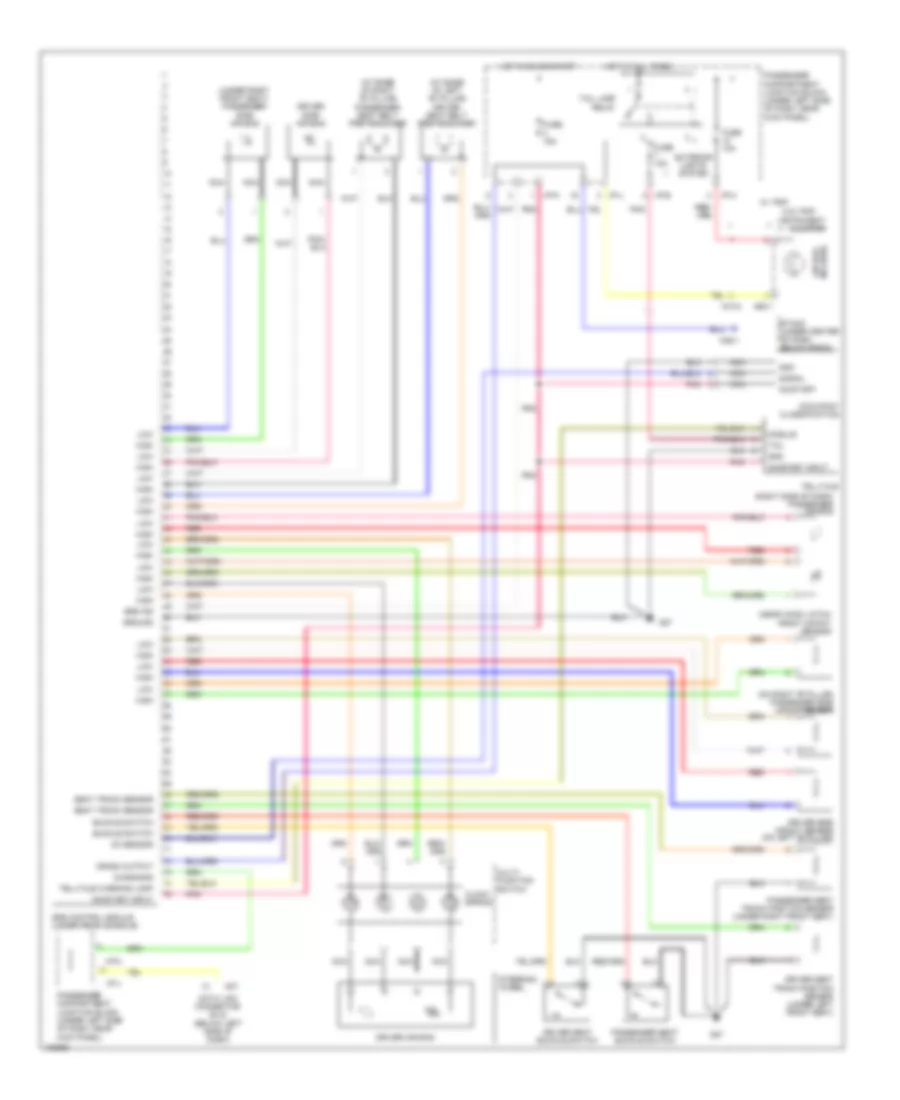 Supplemental Restraints Wiring Diagram for Hyundai Elantra GLS 2004