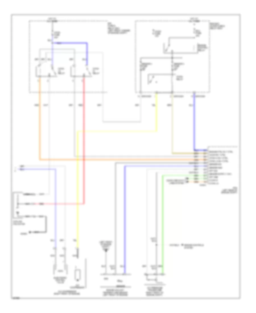 Automatic A C Wiring Diagram 2 of 2 for Hyundai Tucson GL 2013
