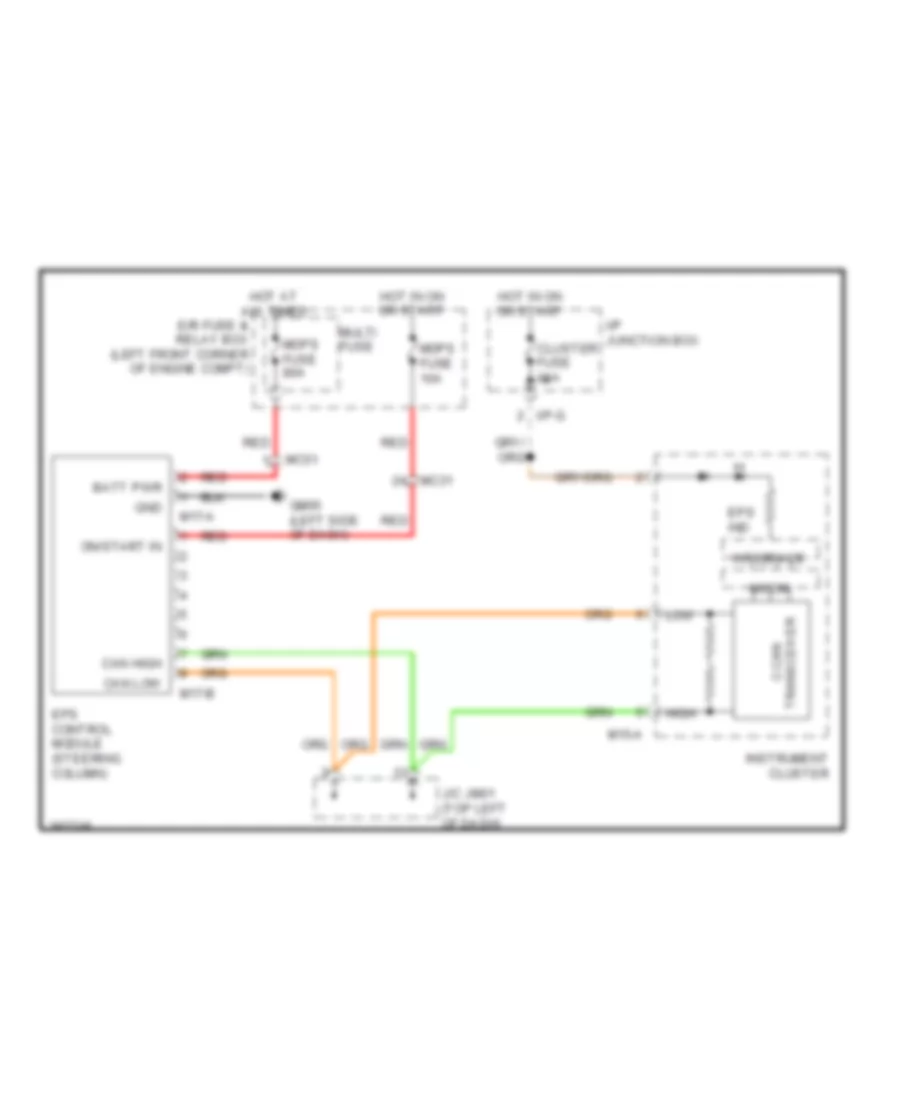 Electronic Power Steering Wiring Diagram for Hyundai Tucson GL 2013