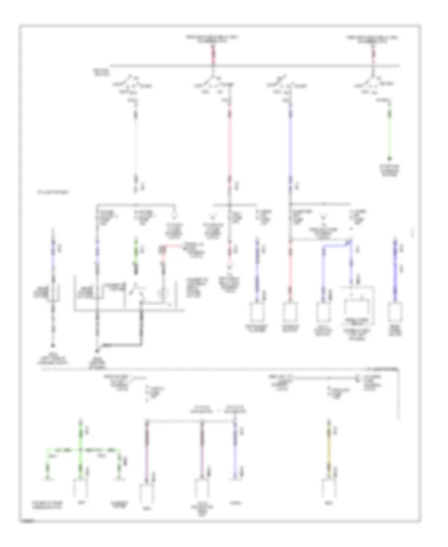 Power Distribution Wiring Diagram (2 of 5) for Hyundai Tucson GL 2013