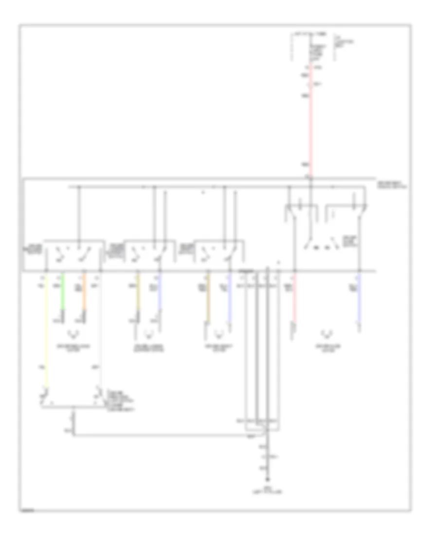 Driver Power Seat Wiring Diagram for Hyundai Tucson GL 2013