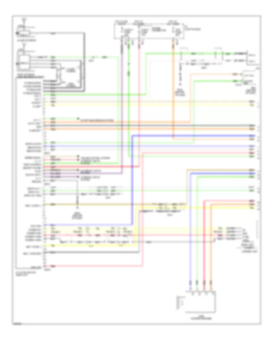 Radio Wiring Diagram, with Navigation (1 of 2) for Hyundai Tucson GL 2013