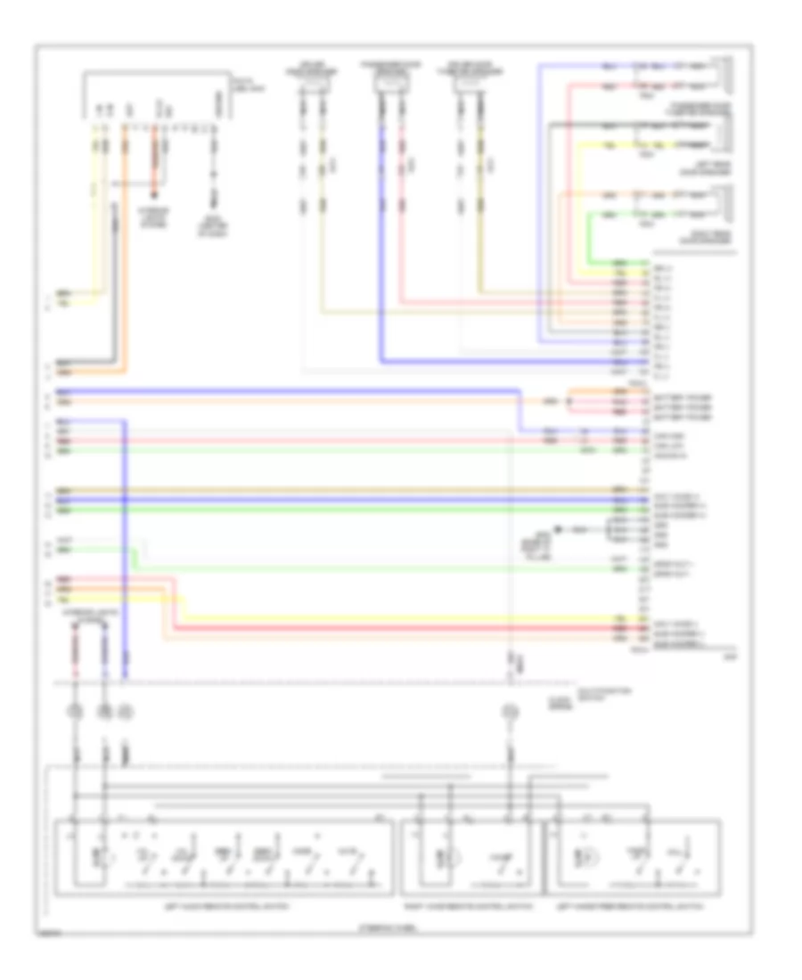 Radio Wiring Diagram, with Navigation (2 of 2) for Hyundai Tucson GL 2013