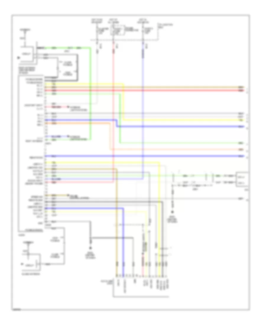 Radio Wiring Diagram, without Amplifier (1 of 2) for Hyundai Tucson GL 2013