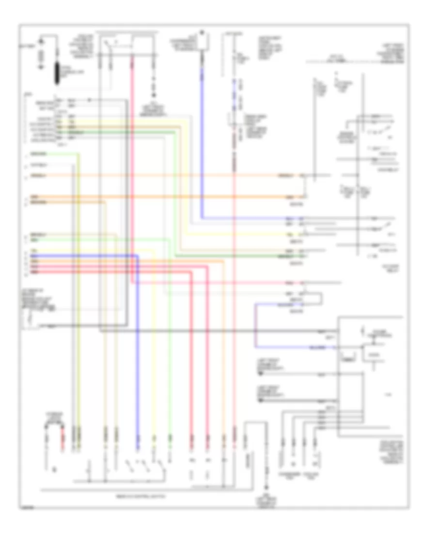 Automatic A C Wiring Diagram 3 of 3 for Hyundai Entourage Limited 2008