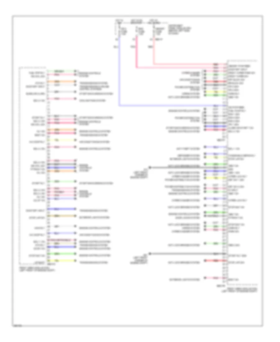 Front Area Module Wiring Diagram 1 of 2 for Hyundai Entourage Limited 2008
