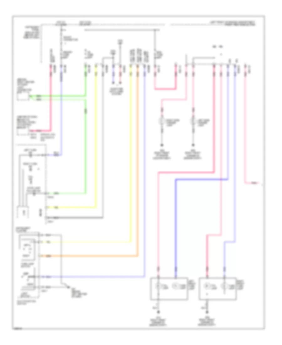 Exterior Lamps Wiring Diagram 1 of 2 for Hyundai Entourage Limited 2008