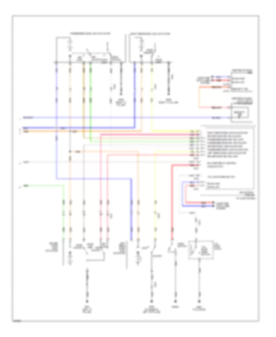 Forced Entry Wiring Diagram 2 of 2 for Hyundai Tucson GLS 2013