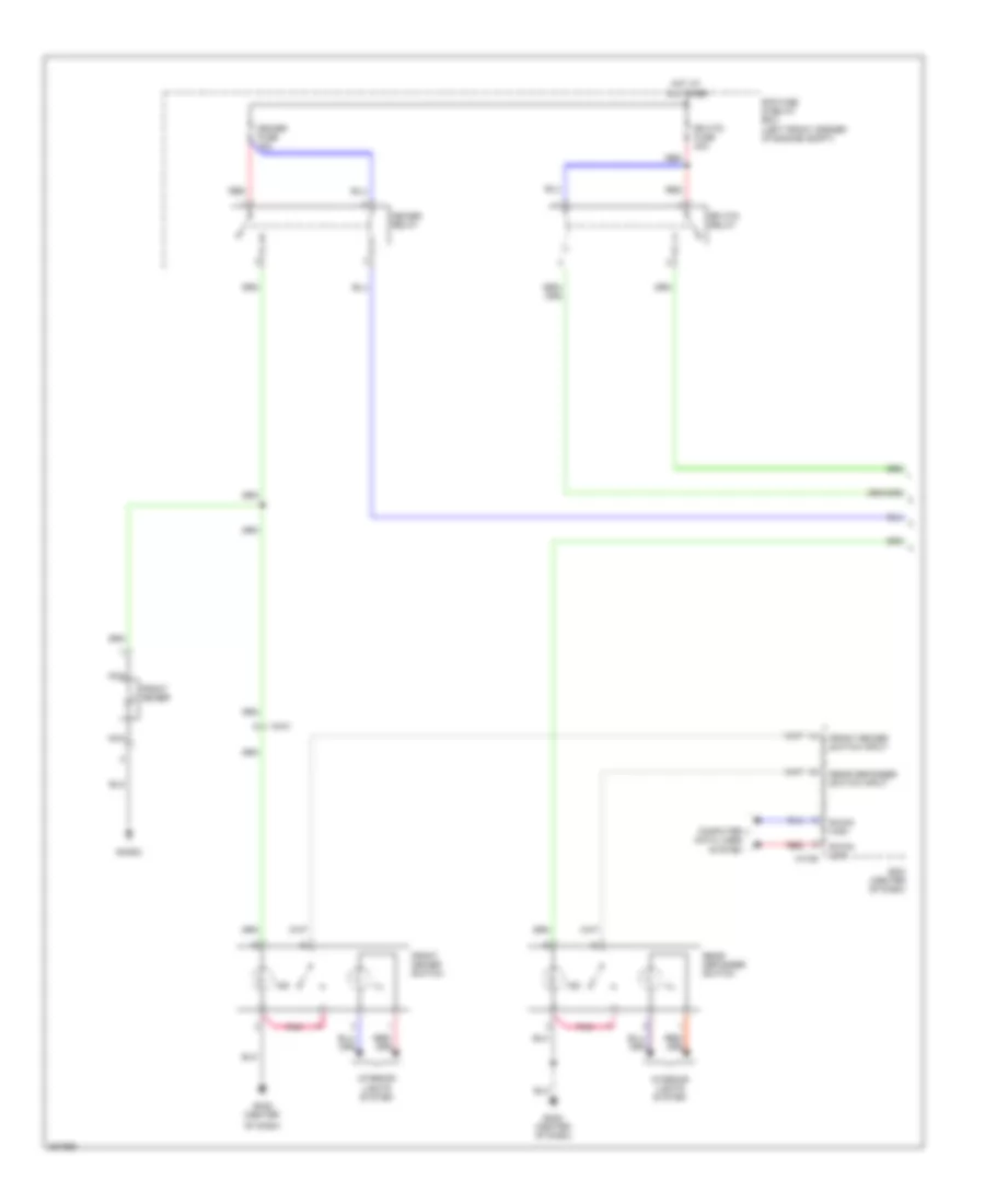 Defoggers Wiring Diagram 1 of 2 for Hyundai Tucson GLS 2013