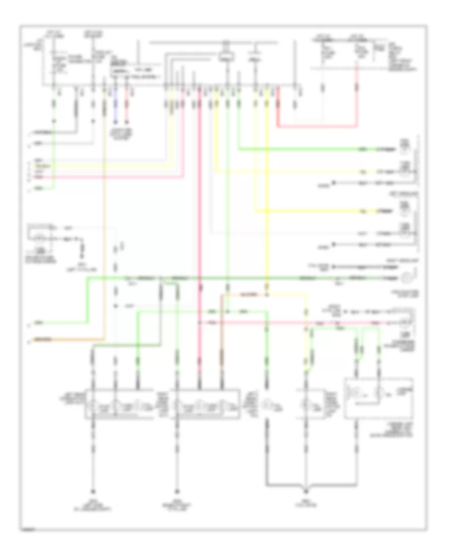 Exterior Lamps Wiring Diagram (2 of 2) for Hyundai Tucson GLS 2013