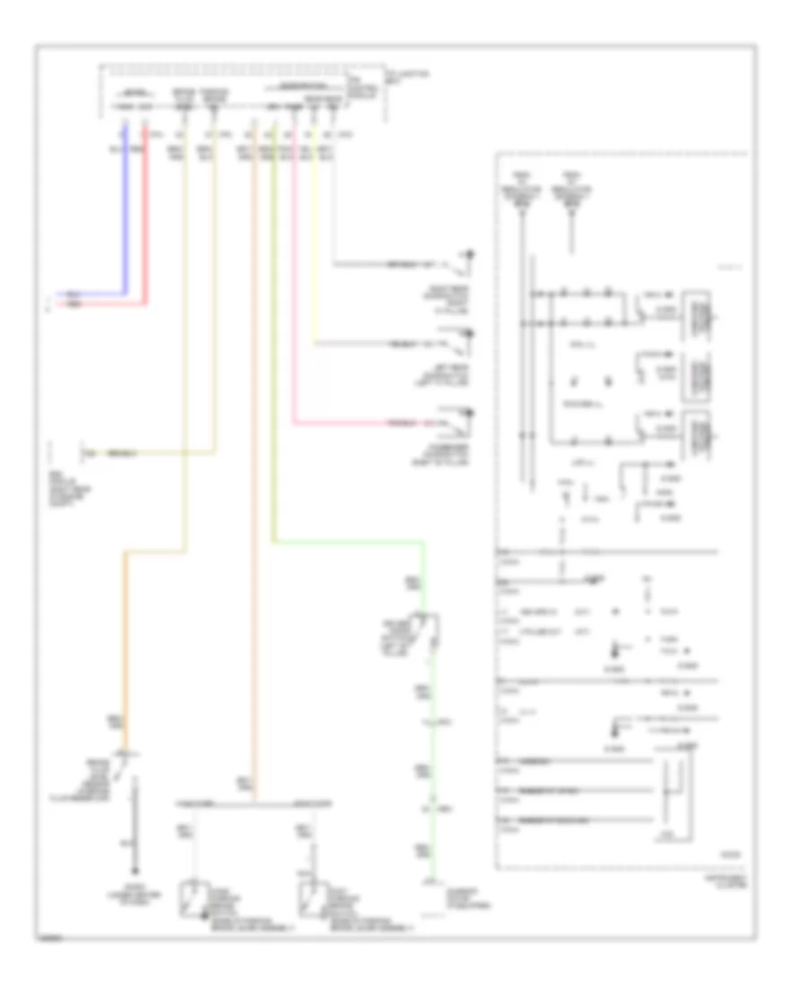 Instrument Cluster Wiring Diagram 2 of 2 for Hyundai Tucson GLS 2013