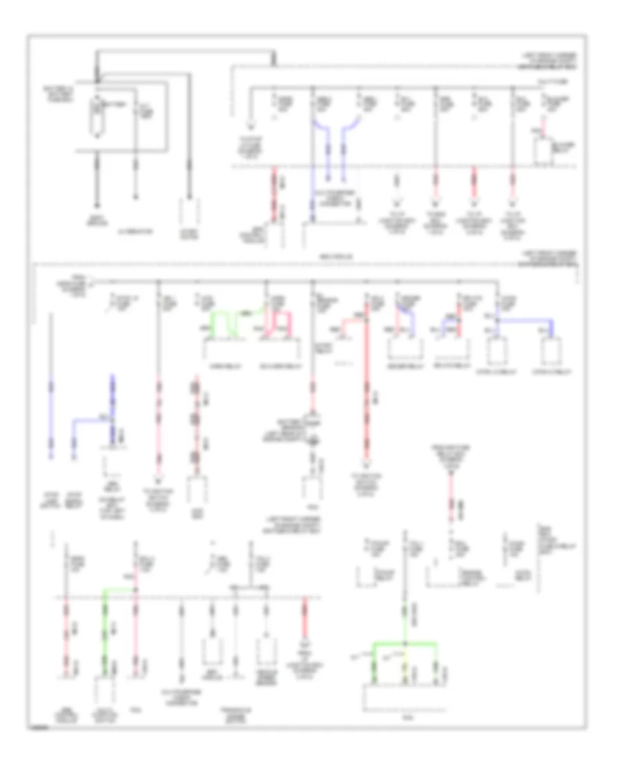 Power Distribution Wiring Diagram 1 of 5 for Hyundai Tucson GLS 2013