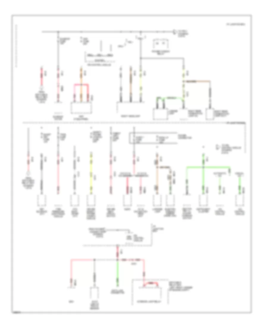 Power Distribution Wiring Diagram (5 of 5) for Hyundai Tucson GLS 2013